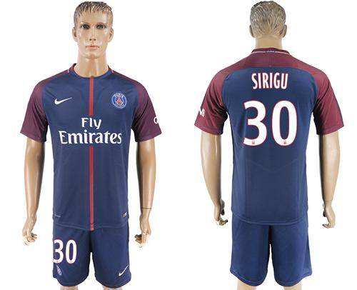 Paris Saint-Germain #30 Sirigu Home Soccer Club Jersey - Click Image to Close